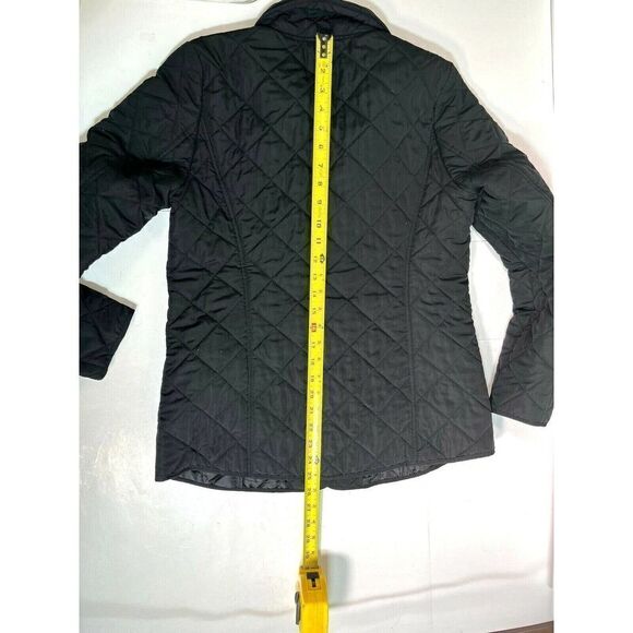 J. Jill Womens Black Quilted Jacket XS Snap Front Classy Equestrian Preppy - Picture 7 of 9